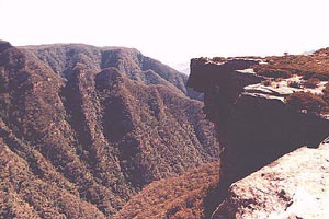 A view of Thurat Spires from Kanangra Tops