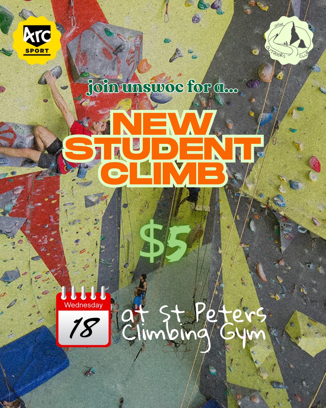 New Student Climb! @St Peter's